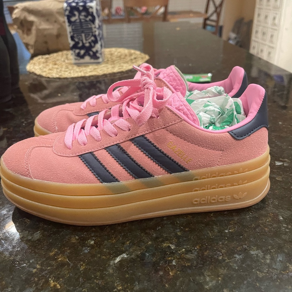 Adidas Bold Pink and navy Chunky Sneakers